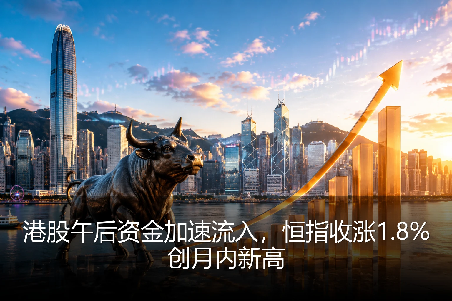 港股午后资金加速流入，恒指收涨1.8%创月内新高