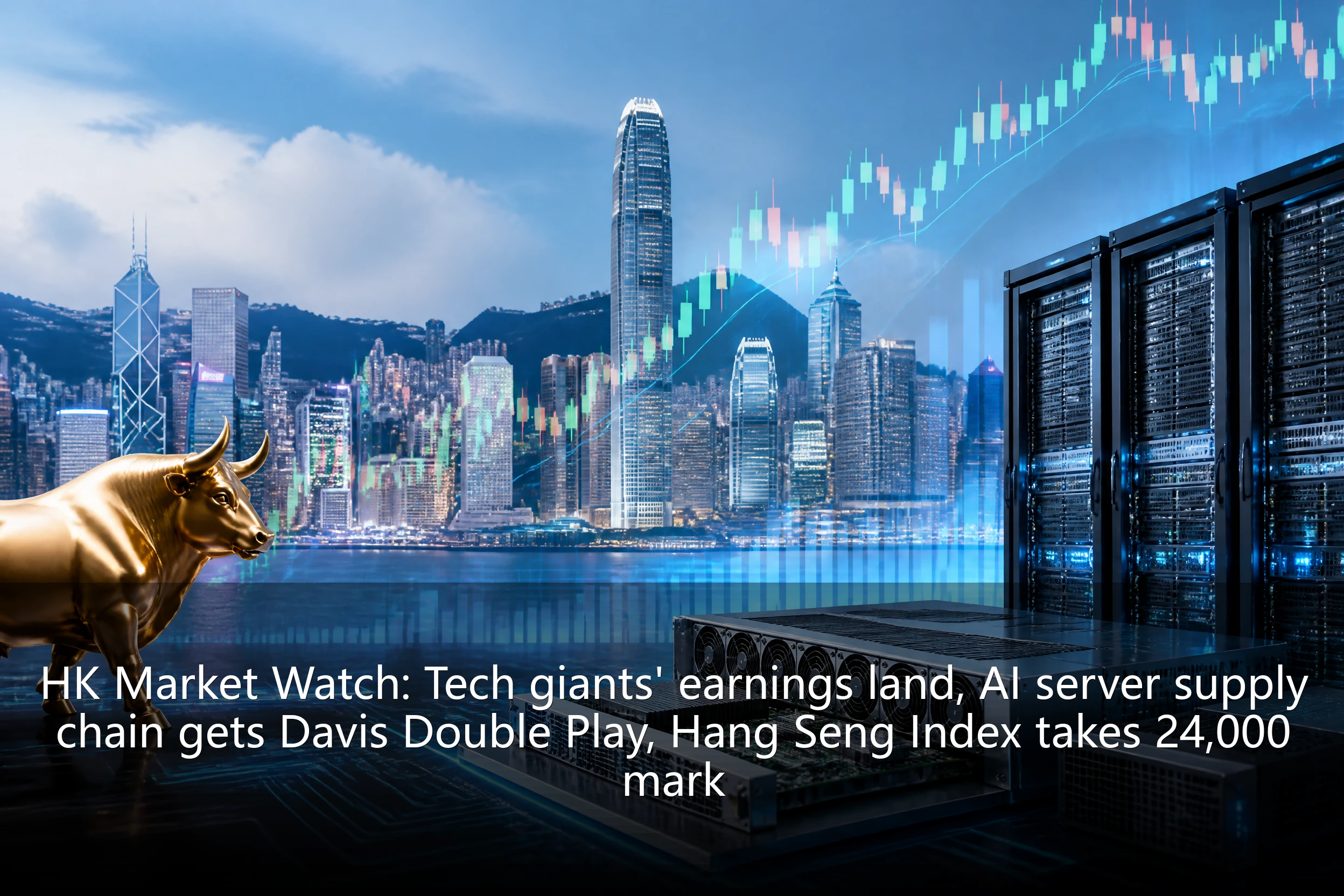 HK Market Watch: Tech giants' earnings land, AI server supply chain gets Davis Double Play, Hang Seng Index takes 24,000 mark