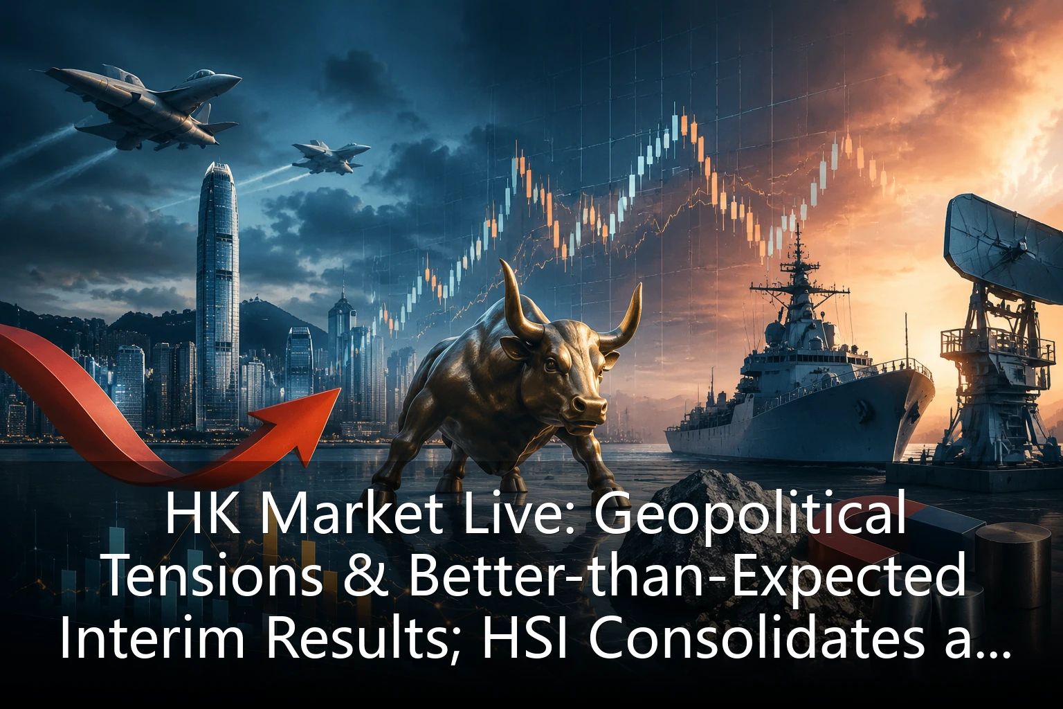 HK Market Live: Geopolitical Tensions & Better-than-Expected Interim Results; HSI Consolidates at 24,000, Defense & Rare Earth Surge