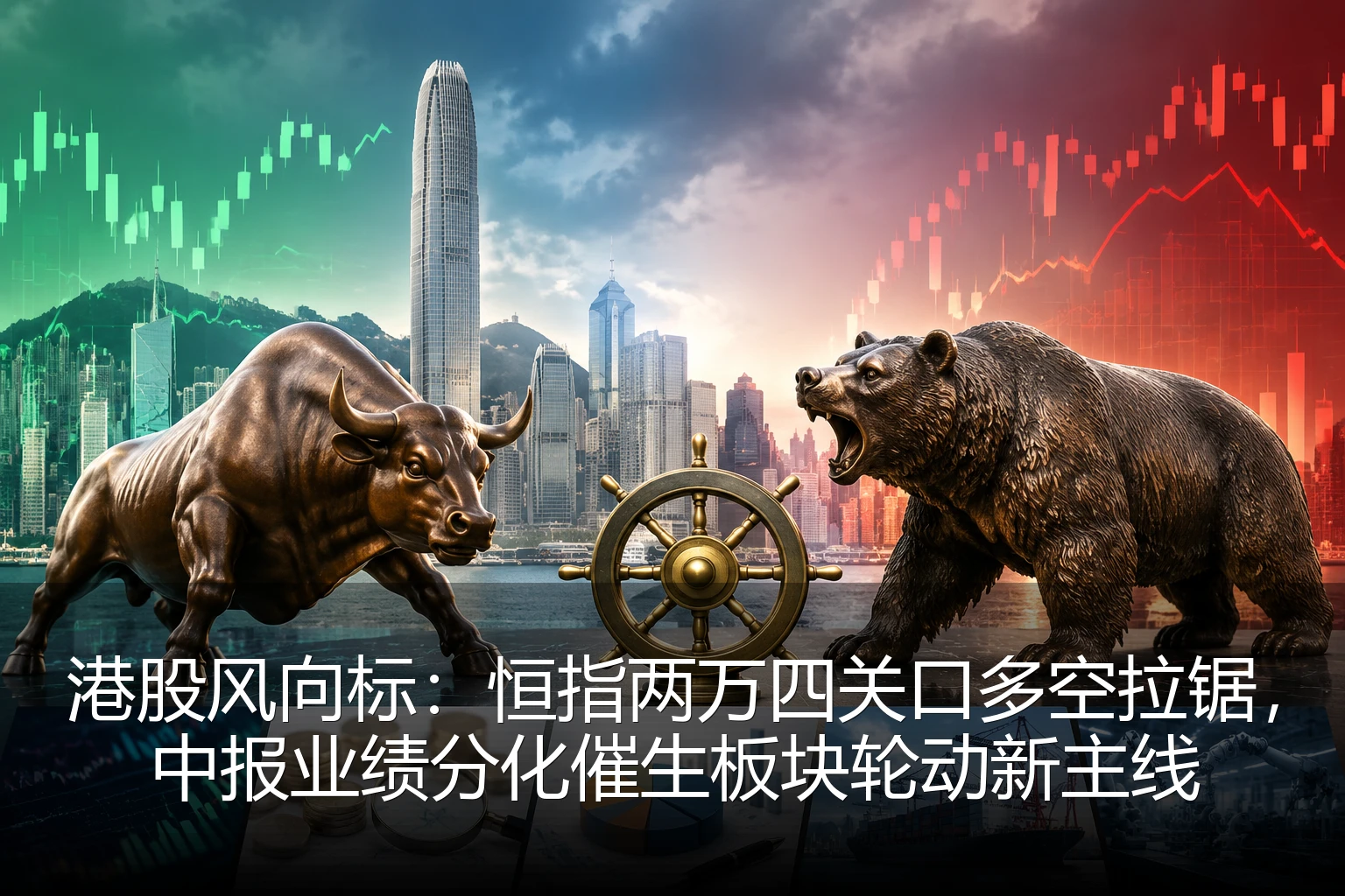 港股风向标：恒指两万四关口多空拉锯，中报业绩分化催生板块轮动新主线