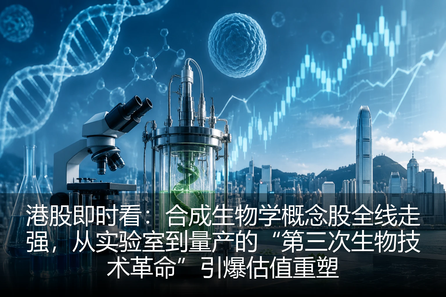 港股即时看：合成生物学概念股全线走强，从实验室到量产的“第三次生物技术革命”引爆估值重塑